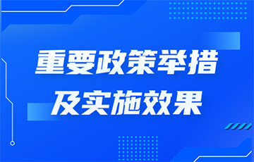 重要政策舉措及實施效果